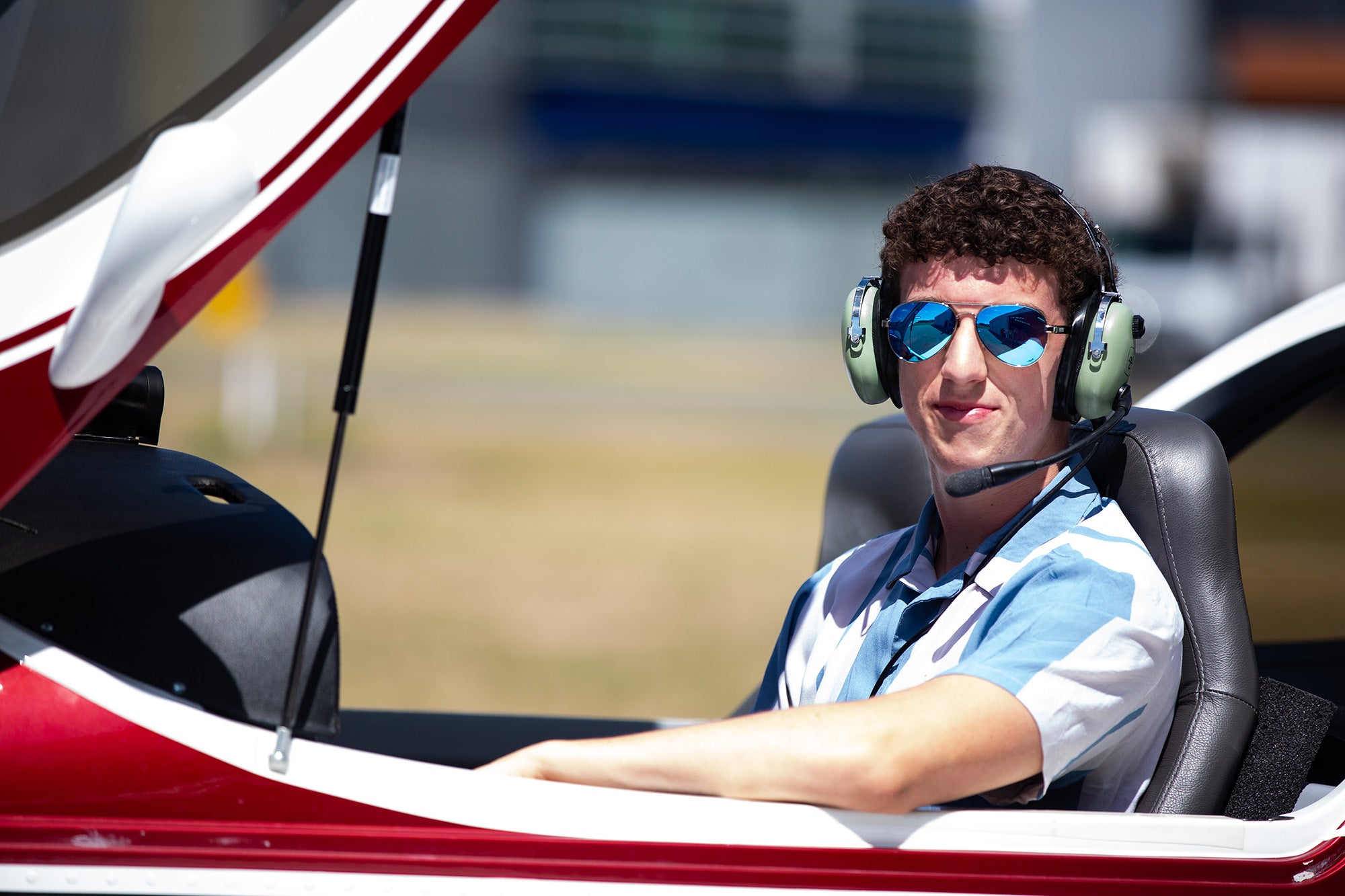 Clarity Maldives pilot sunglasses under headset