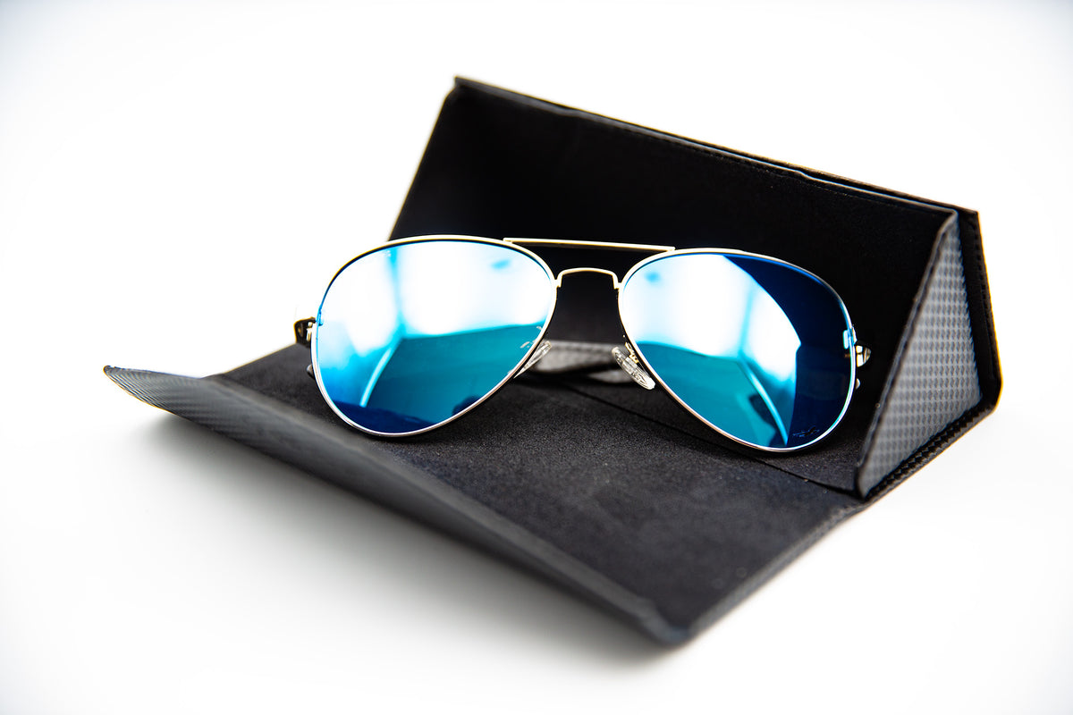 FLYTE CLARITY MALDIVES pilot sunglasses with ORIGAMI fold flat case